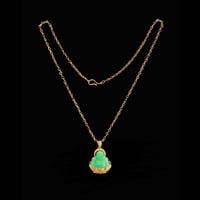Image 3 of 10K Guangdong Smiling Buddha Pendant Jade 