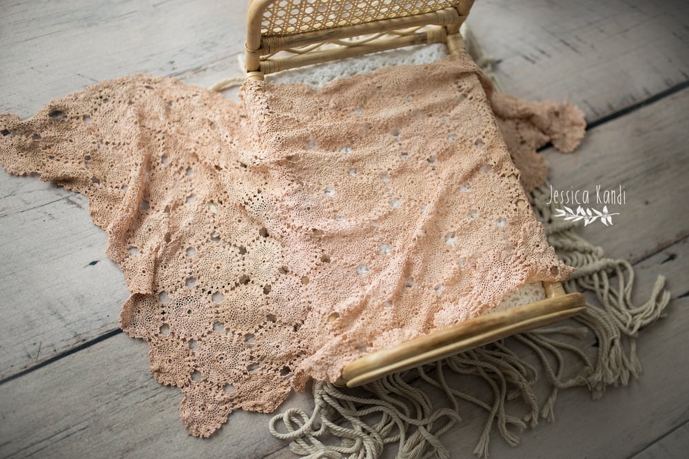Image of Vintage Peachy lace layer