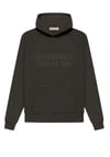 Fear of God Essentials Hoodie off blk SS23 