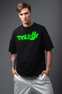 Image 2 of Trilogy456wear Black Bikelife Tee – Green Dice Logo