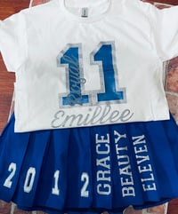 Custom Tshirt & Cheer Skirt Set