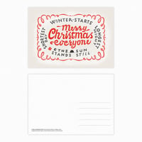 Image 2 of Limited Edition Typographic Christmas Cards