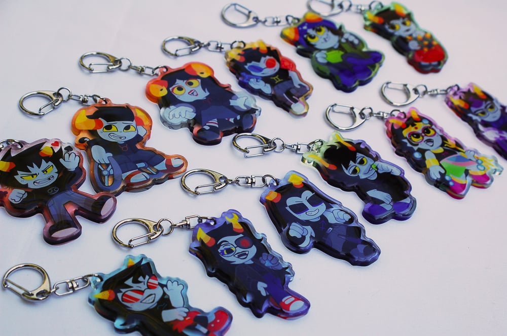 Image of Homestuck 2.5" Troll Acrylic Charms