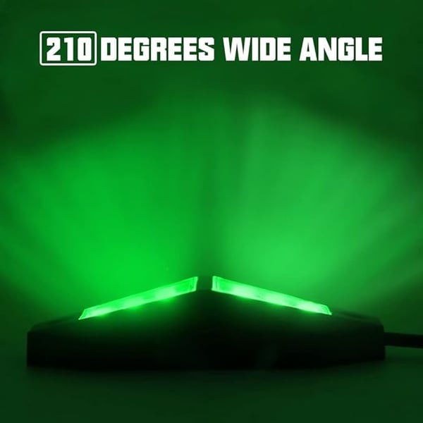 Image of 4x GREEN Rock Lights/Wheel well pods Wide Angle 