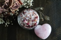 Image 2 of 4 oz small Enchanting Bath Soak | Rose Blend | Handmade | Small batch