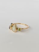 Image 3 of Teardrop Crystal Opal Gold Ring