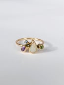 Image 1 of Teardrop Crystal Opal Gold Ring