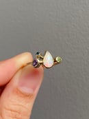 Image 4 of Teardrop Crystal Opal Gold Ring