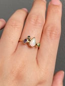 Image 2 of Teardrop Crystal Opal Gold Ring