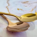 Gold and Rose Spoon