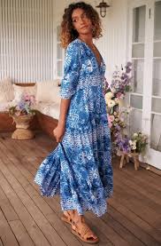 Image of Azula Print Tessa Maxi Dress. By Jaase.