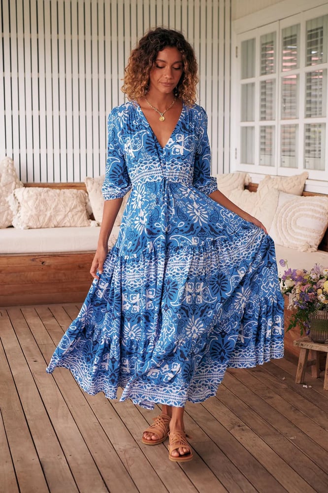 Azula Print Tessa Maxi Dress. By Jaase. | natasa Studio Azula Print Tessa Maxi Dress. By Jaase. | natasa Studio