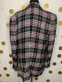 Image 3 of Liz Claiborne Colorful Plaid Blazer - Size: 16