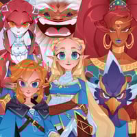Image 1 of ZELDA BOTW Lineup (Individual Prints)