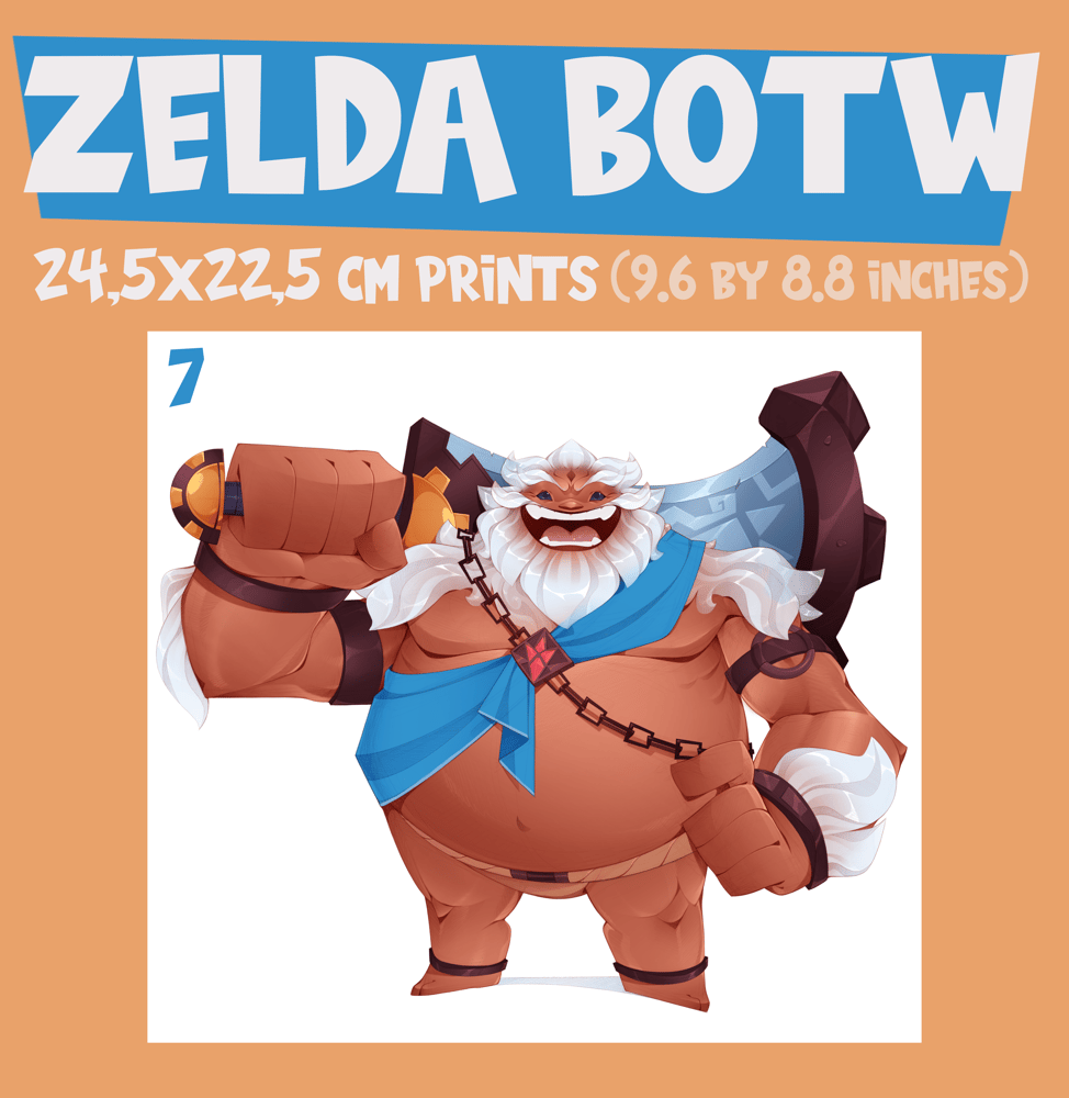 Image of ZELDA BOTW Lineup (Individual Prints)