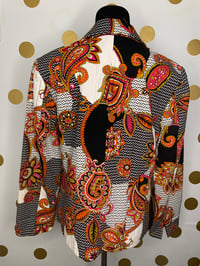 Image 3 of Chico's Colorful Paisley Blazer - Size: M