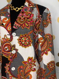 Image 2 of Chico's Colorful Paisley Blazer - Size: M