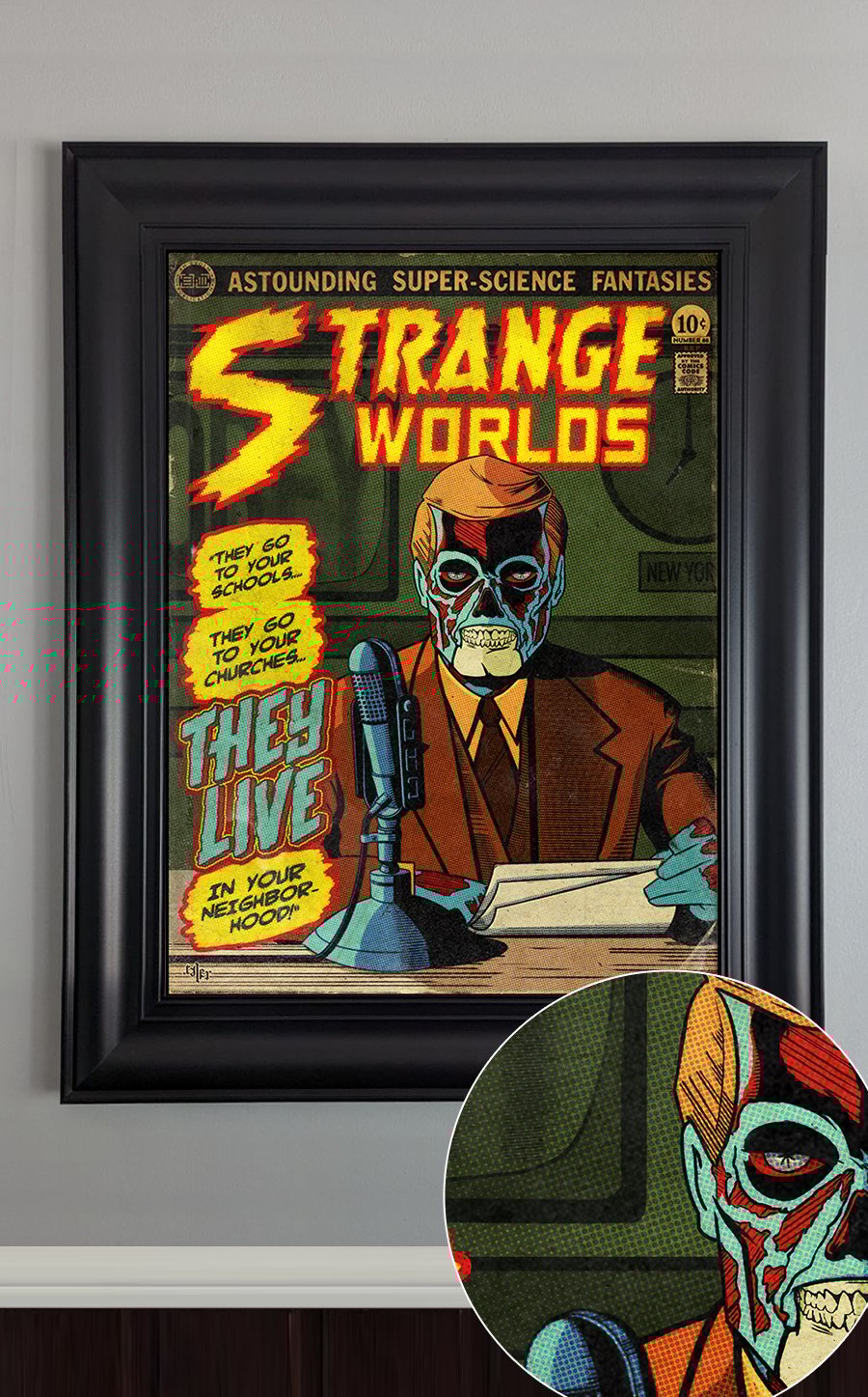 They Live Vintage Comic Art Print