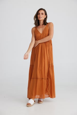 Image of Goddess Dress. Copper. By Holiday Trading and Co. 