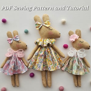 Image of Kangaroo Doll PDF Pattern and Tutorial 