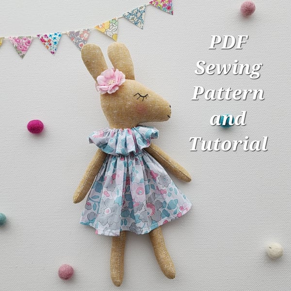 Image of Kangaroo Doll PDF Pattern and Tutorial 