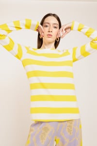Image 3 of MAGLIA MADAGASCAR STRIPES GIALLO/PANNA €105 - 50%