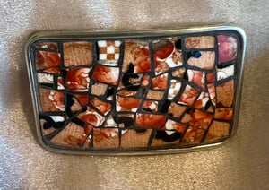 Image of 'River Picnic' Arabesque 359 Mosaic Belt Buckle