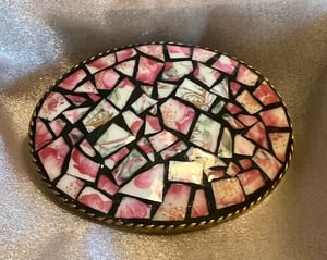 Image of 'Wildflowers' Romanesque 309 Mosaic Belt Buckle