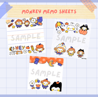 Image 1 of Monkey - Homemade Memo Sheets