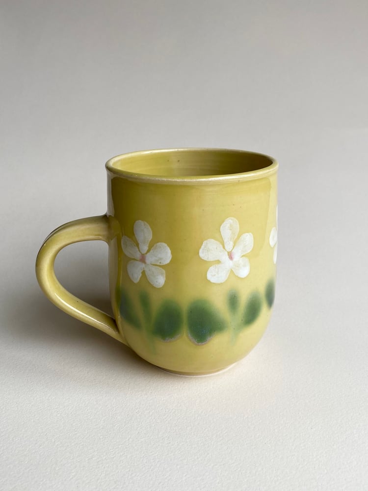 Image of Yellow Floral Mug