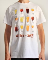 Image 1 of Tee shirt - Types of Beer