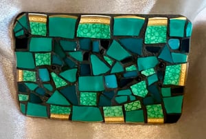 Image of Crystal Dreams Burlesque 55 Mosaic Belt Buckle