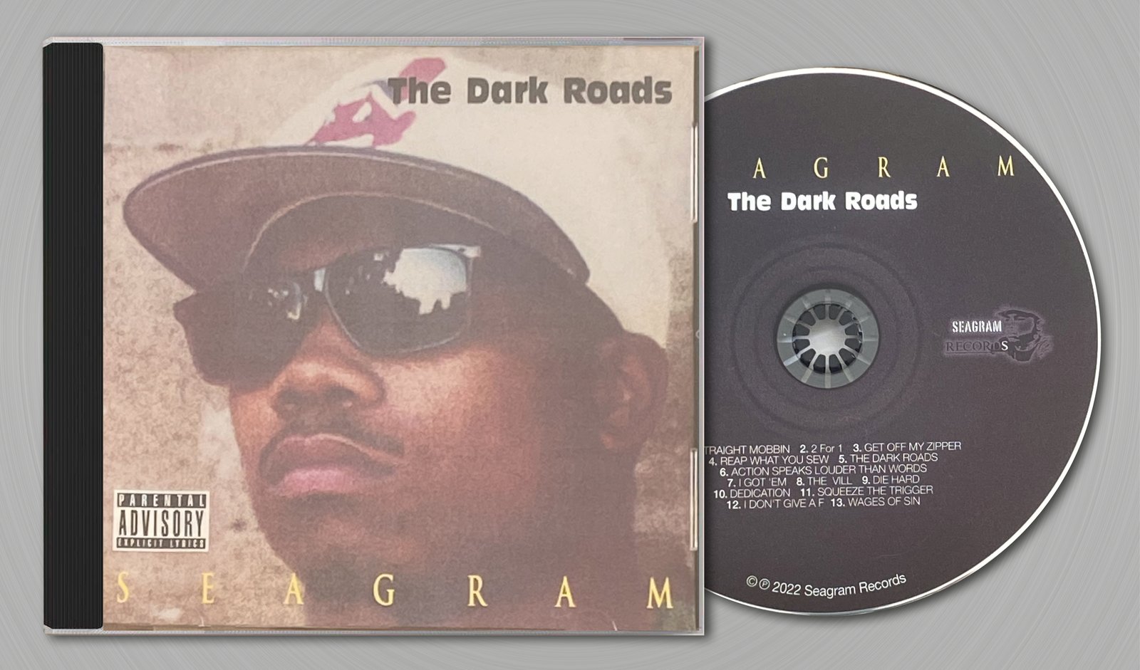 CD: SEAGRAM – The Dark Roads 1992-2022 Reissued by Seagram Records  (Oakland, CA)