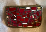 Image of 'Red Delight' Arabesque 346 Mosaic Belt Buckle