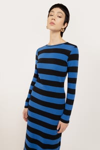 Image 2 of ABITO ANTIGUA STRIPES NERO/BLUETTE €153 - 50%