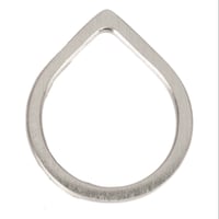 Image 2 of TEARDROP Ring SILVER or OX.