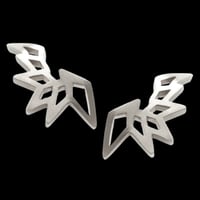 Image 1 of GOTHICA Earring Curved SILVER
