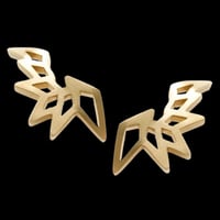 Image 2 of GOTHICA Earring Curved SILVER