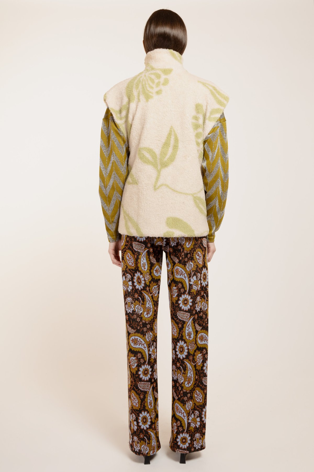 Image of CARDIGAN CORTINA TEDDY MENTA/PANNA