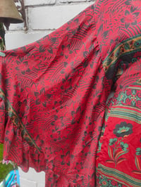 Image 2 of Amara dress -red sari fabric