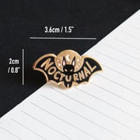 Image 2 of Bat Nocturnal Pin