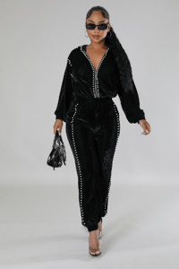 Image 1 of The It Gurl Jogger Set-Black