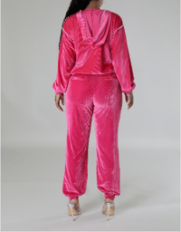 Image 3 of The It Gurl Jogger Set-Hot Pink