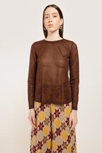 Image 3 of MAGLIA MADAGASCAR LUREX BROWN €105 - 50%