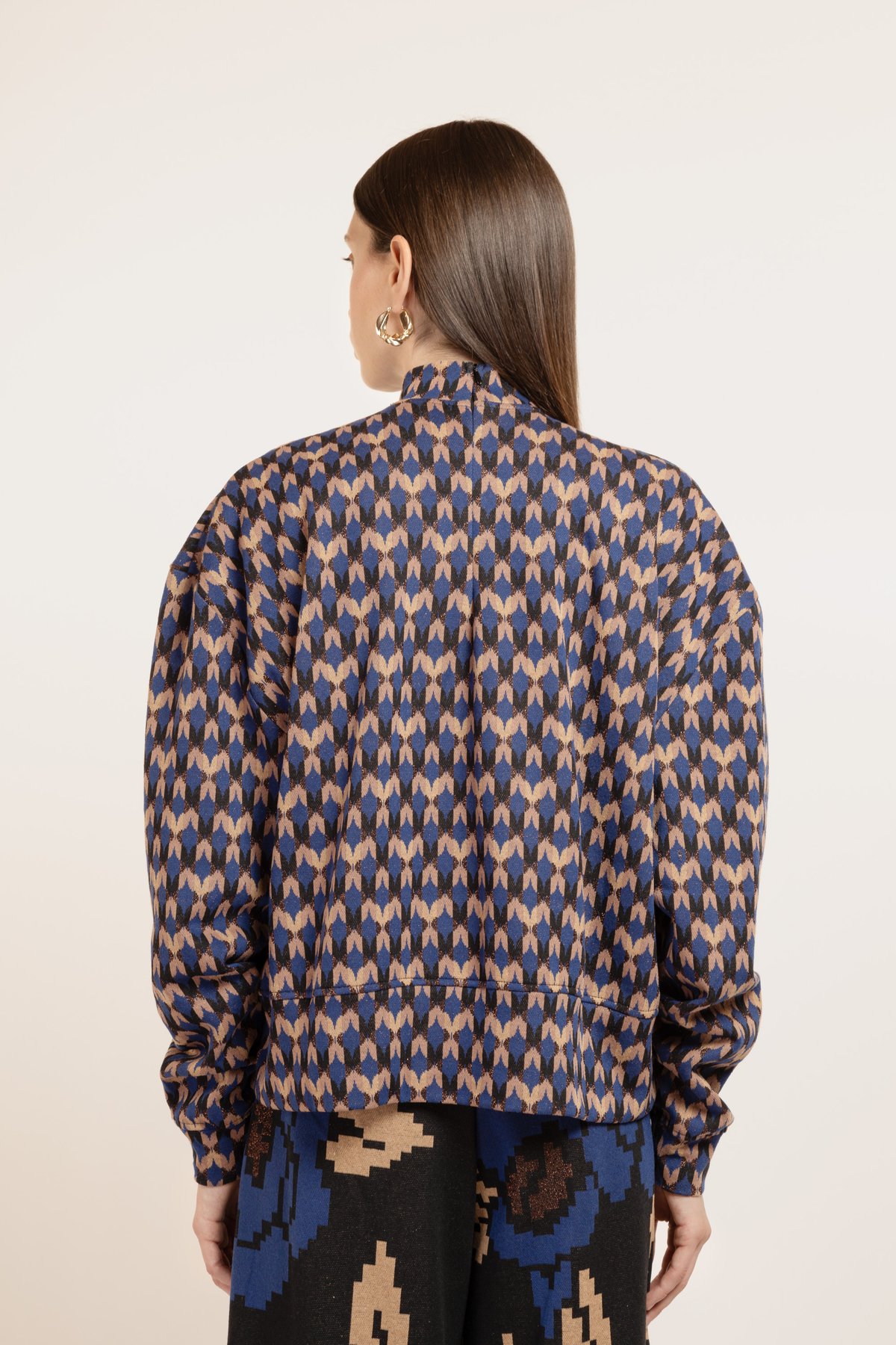 Image of MAGLIA MOZAMBICO MAIOLICA NERO