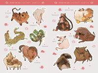 chinese zodiac : sticker sheet