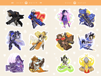 overwatch : sticker sheet