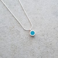 Image 1 of 6mm Silver Dot Pendants in Two Colours