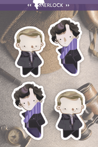 Image 1 of sherlock | sticker sheet