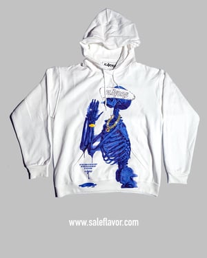 Image of Blue Skeleton Hoodie